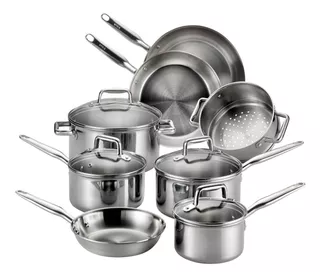 T-fal Juego De Utensilios De Cocina De Acero Inoxidable, Mul