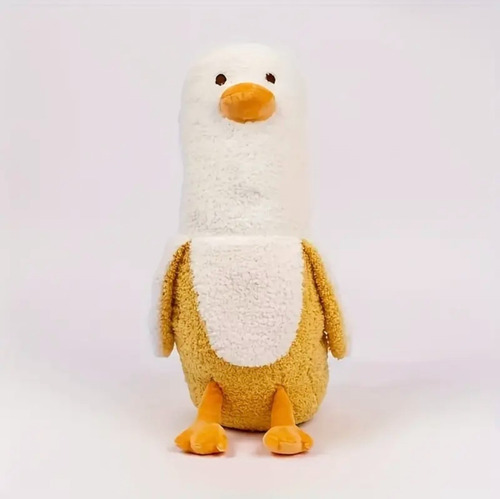 Peluche De Pato Banana Suave De Felpa 50 Cm Blanco