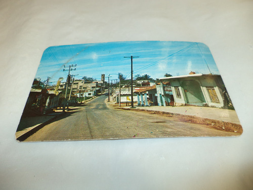 Postal (circa 1975) Calle Hidalgo De Acayucan, Veracruz (Usado)
