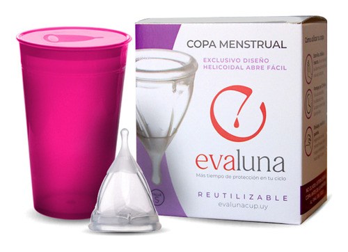 Copa Copita Menstrual Evaluna + Vaso Esterilizador