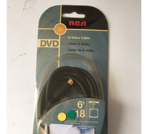 Cable S-video 1,8 Metros Marca Rca