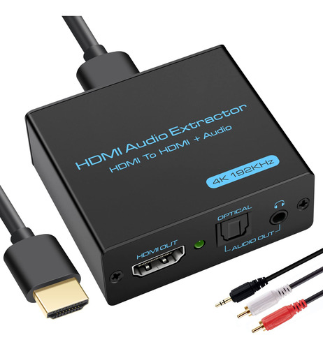 Extractor De Audio Hdmi 4k Hdmi A Ptico De 0.138in, Adaptado