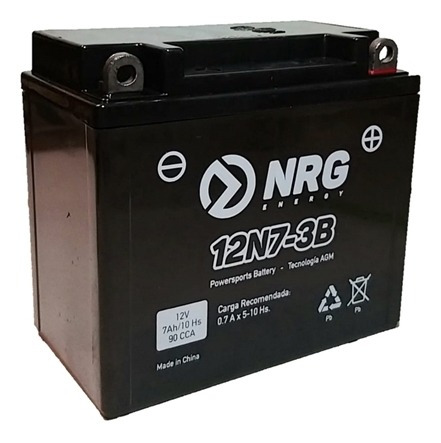 Imagen 2 de 4 de Bateria Nrg 12n7-3b Rx 150 Gn 125 Vc 200 Beitia Motos