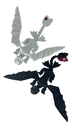 Dragão Articulado Banguela E Fúria Da Luz 3d - 21 Cm
