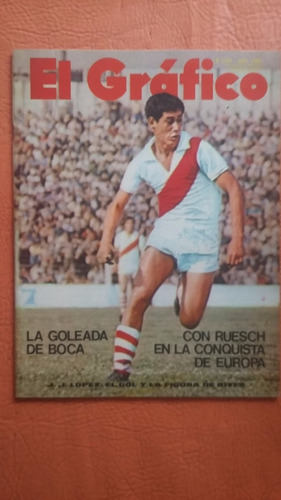 El Grafico 2715  19/10/1971 La Goleada De Boca Jj Lopez