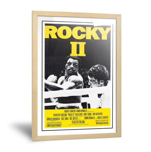 Cuadro Rocky Balboa Apollo Creed Afiche Película Cine 35x50