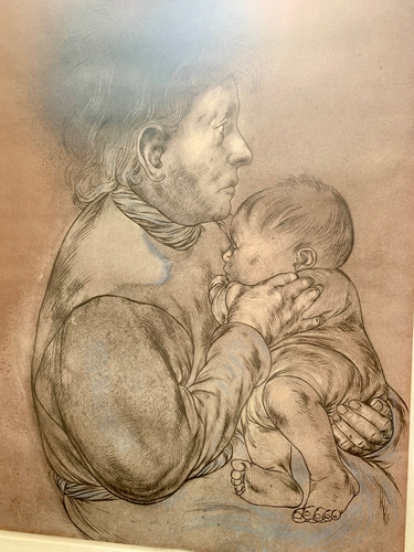 Cuadro Litografía Maternidad Rafael Coronel (Usado)