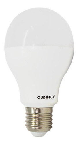 Lâmpada led Ourolux A70 Bulbo cor branco-quente 15W 100V/240V 3000K 1510lm