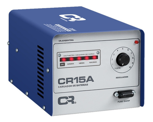 Cargador Bateria Cr 15amp C/regulacion Auto Moto Lancha