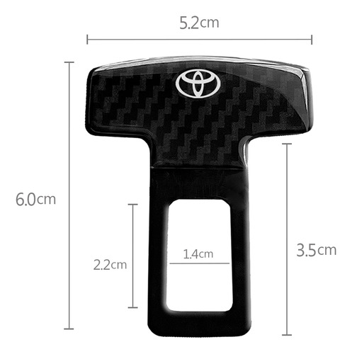 Par Fivela Trava Cinto Anti Som Toyota Sw4 Yaris Hilux Rav4