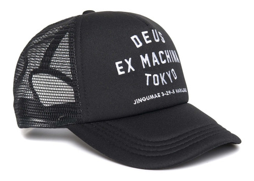 Deus Tokyo Address Trucker Cap Dmw47840 Black