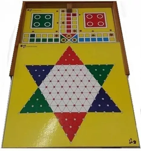 Jogo 5 Em 1 Ludo ,dama, Xadrez Chines, Hipismo, Xadrez