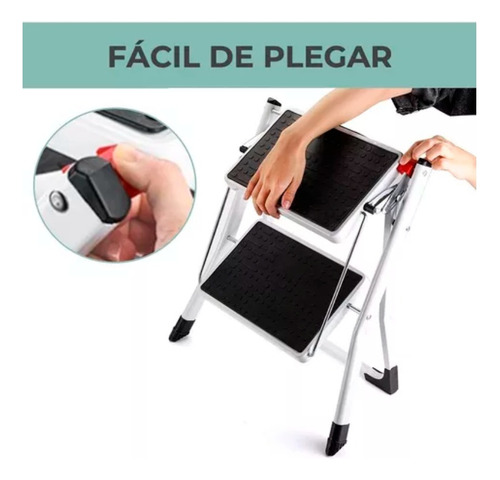 Escalera Multiuso Plegable 2 Peldaños