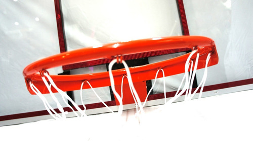 Imagen 4 de 6 de Tablero De Basquetbol Profesional Con Aro Abatible Oficial
