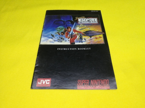 Manual Original Super Star Wars The Empire Strikes Back Snes