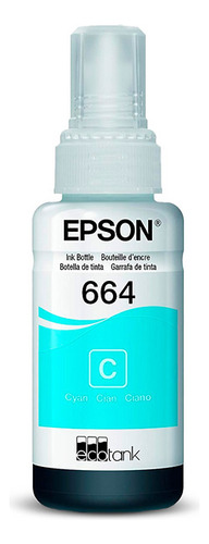 Tinta Epson 664 Cyan Original