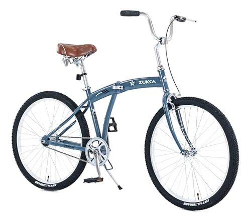 Bicicleta Plegable De 26 Pulgadas, Bicicleta De Crucero De P