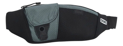 Riñonera Neo Pocket Chums Comoda Impermeable Deportiva Color Gris/negro Diseño De La Tela Liso