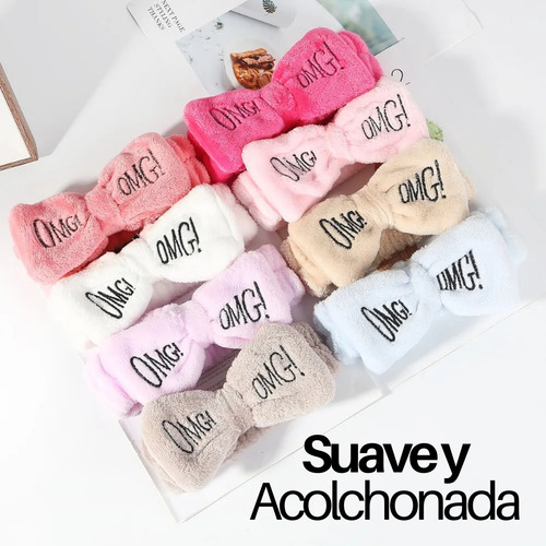 35 Diadema Banda Omg Cabello Maquillaje Rutina Belleza Color Surtidos Color