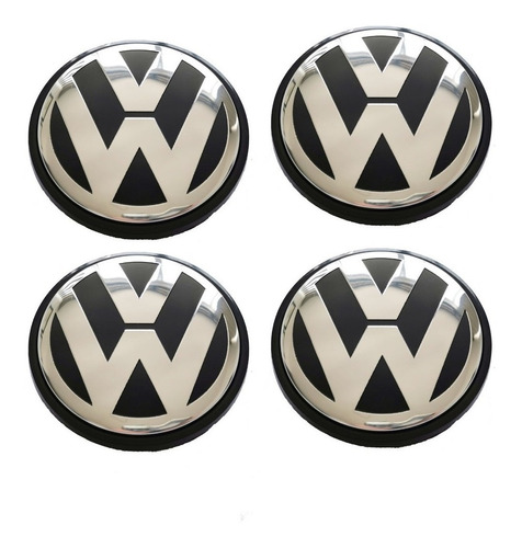 4 Tapas Para Rin Vw Jetta A6, A7, Bora, Tiguan 65mm