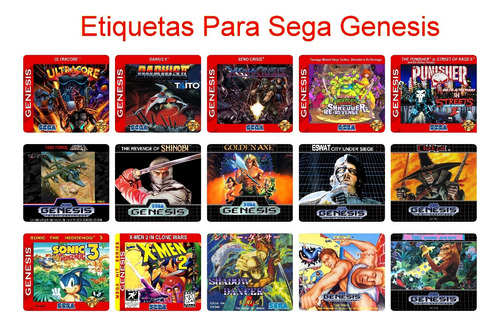 Pack De 3 Etiquetas Para Juegos: Nes Snes N64 Genesis R & H (Reacondicionado)
