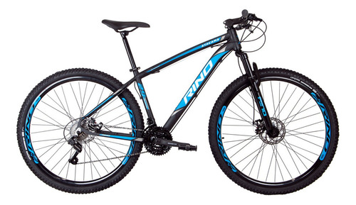 Bicicleta Rino Aro 29 Disco Shimano 21v - Cubo Rolle Cor Preto/azul Tamanho Do Quadro 15