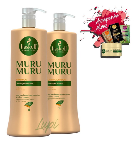 Kit Haskell Murumuru Shampoo Condicionador 1l 