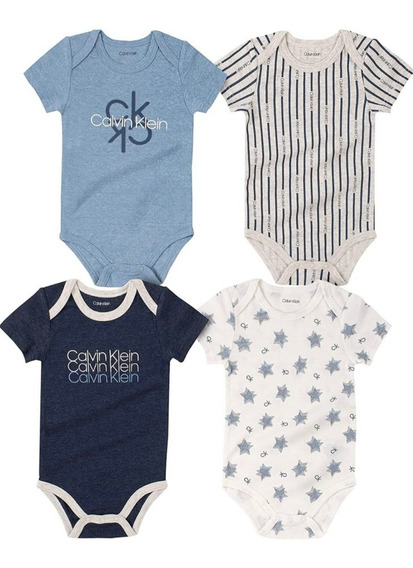 Set De 4 Pañaleros Calvin Klein Bebé Niño. | Envío