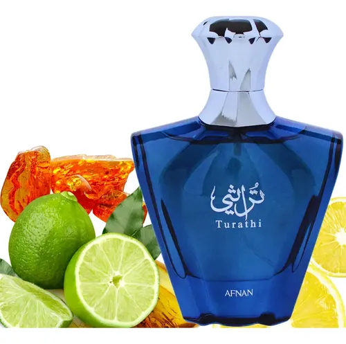 Afnan Turathi Blue Frescor E Sofisticação Masculina Edp 90ml