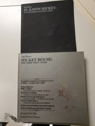 Mickey Mouse- Los Primeros 50 Años- Super 8 Y Libro- Limited