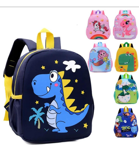 Mochila Infantil Jardin Viaje Pequeña X 2 Unidades Varias