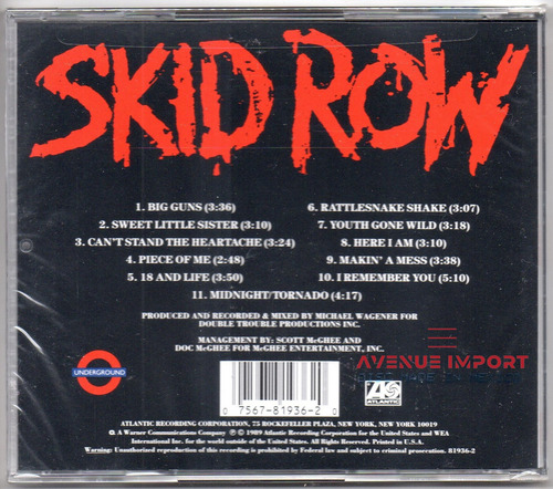 Skid Row - 1989