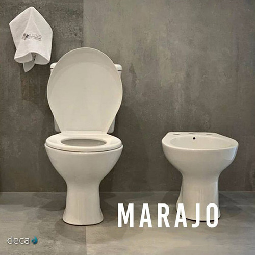 Imagen 2 de 10 de Inodoro Largo Tapa Deposito Apoyar Mochila Deca Marajo Envio
