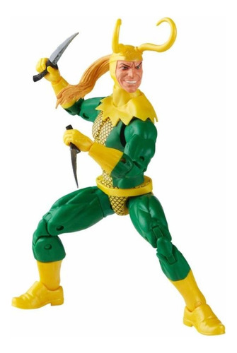 Loki 6 Pulgadas Figura De Accion Marvel Legends Retro