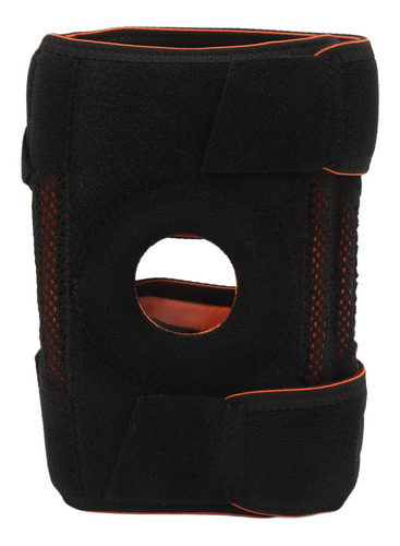 Rodillera Ajustable De Silicona Deportiva Unisex Negra