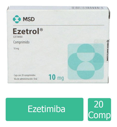 Ezetrol 10 Mg Caja Con 20 Comprimidos