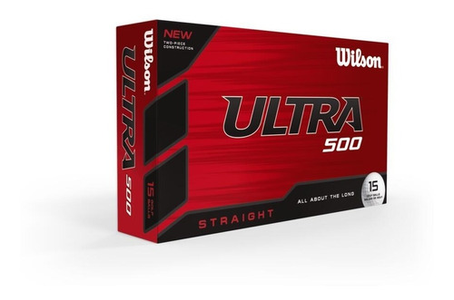 Pelotas Bolas De Golf Wilson Ultra 500 Straight 15 Unidades