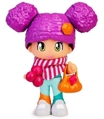 Imagen 6 de 8 de Pinypon Pack 4 Figuras Amigas Ropa De Invierno Famosa Orig.