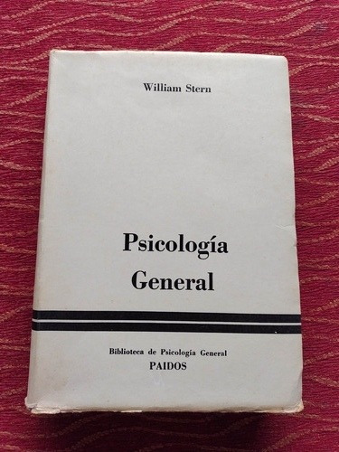 Psicología General, William Stern.