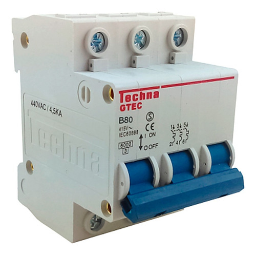 Interruptor Miniatura 30 80a 440v Altech 3b80