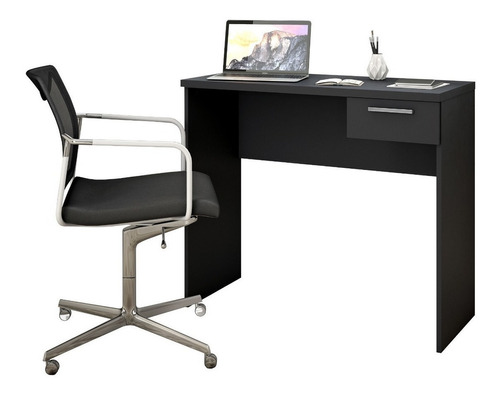 Escrivaninha Notável Móveis Mesa office NT 2000 mdp de 900mm x 780mm x 400mm preto
