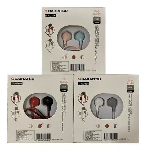 D-AU100 Auriculares In-Ear con cable Daihatsu – Daihatsu