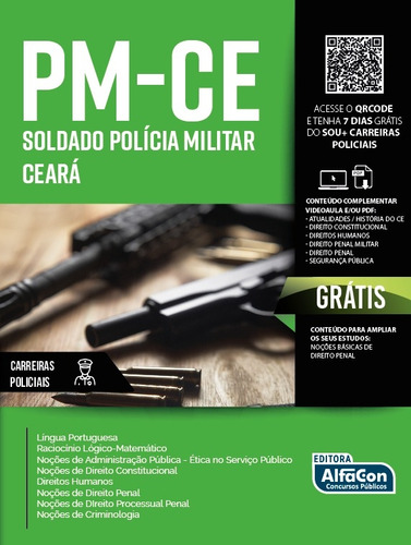 Apostila Pm Ce Soldado Policia Militar Ceara - Ed Alfacon
