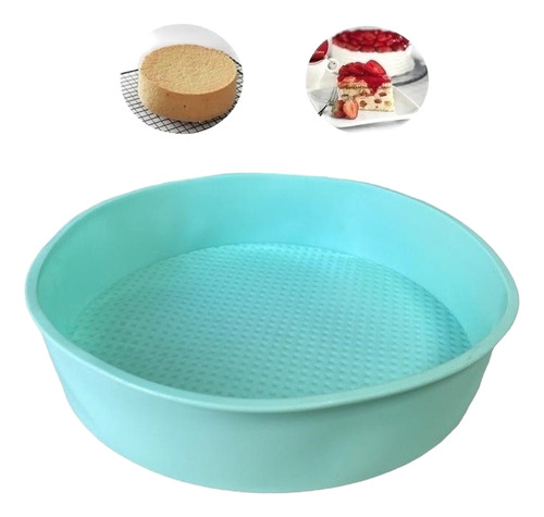 Molde Silicona Queque Molde Torta Molde De Silicona Redondo