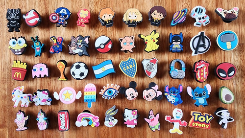 50 Pins Pines Adornos Paracrocs Gomones X Mayor Combo Por 50