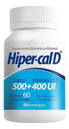 Hiper-cal D 500+400ui Com 60 Comprimidos