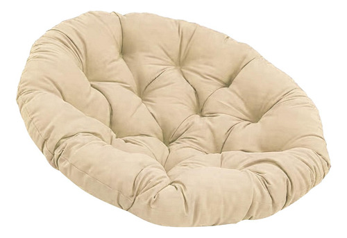 2 Cojín De Asiento Acolchado Redondo De 50 Cm, Cojín Caqui