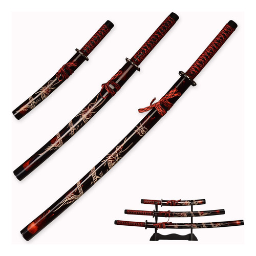 Katana Japonesa Hecha A Mano De 3 Piezas
