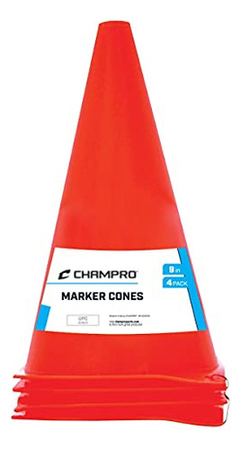 Marker Cone Plastic, Set Of 4 (orange, 9-inch)