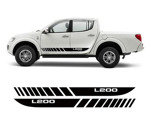 Adhesivos Para Mitsubishi L200 Franjas Puertas